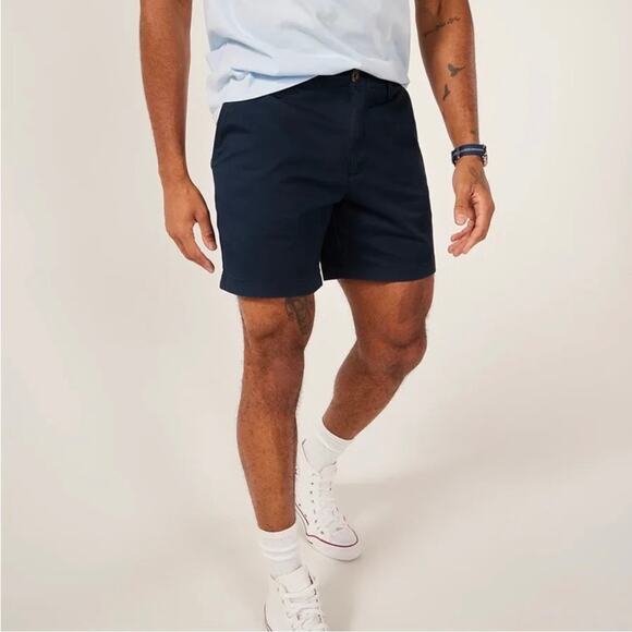 chubbies the armadas original shorts 7" inseam regular fit men small navy twill - Picture 1 of 8
